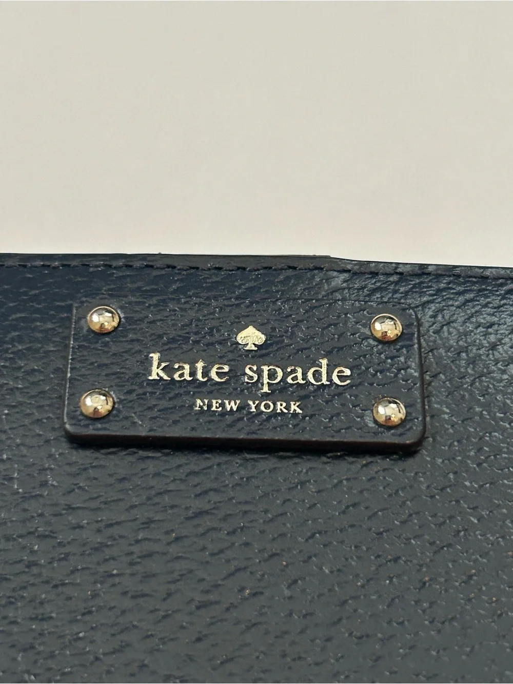 kate spade New York Navy Card Cash and Change Wallet